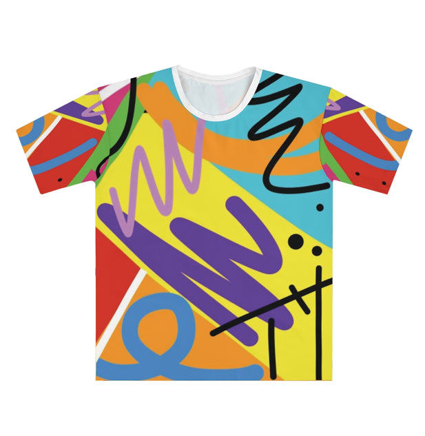 Vibrant Graphic Tee for Creative Souls | Men's Colorful Loose T-Shirt | Artistic Casual Wear, Birthday Gift, Summer Style