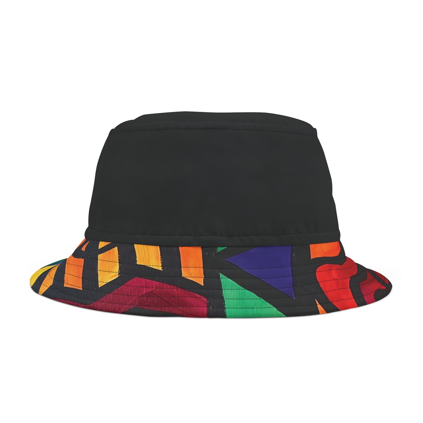 Black & Bold Abstract Bucket Hat