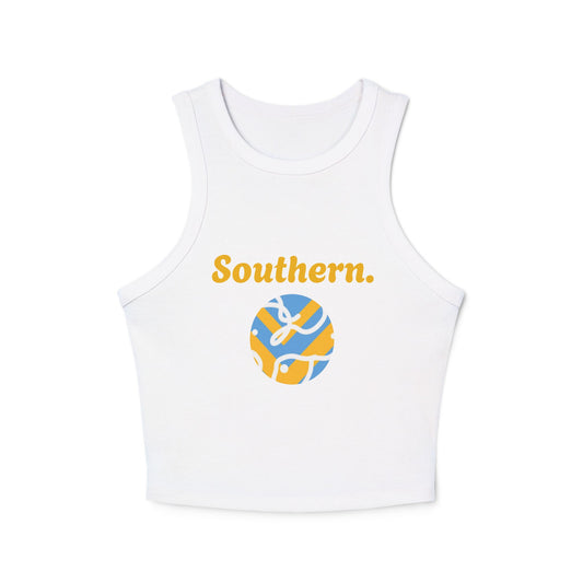 Southern Girl Abstract Racer Tank Top