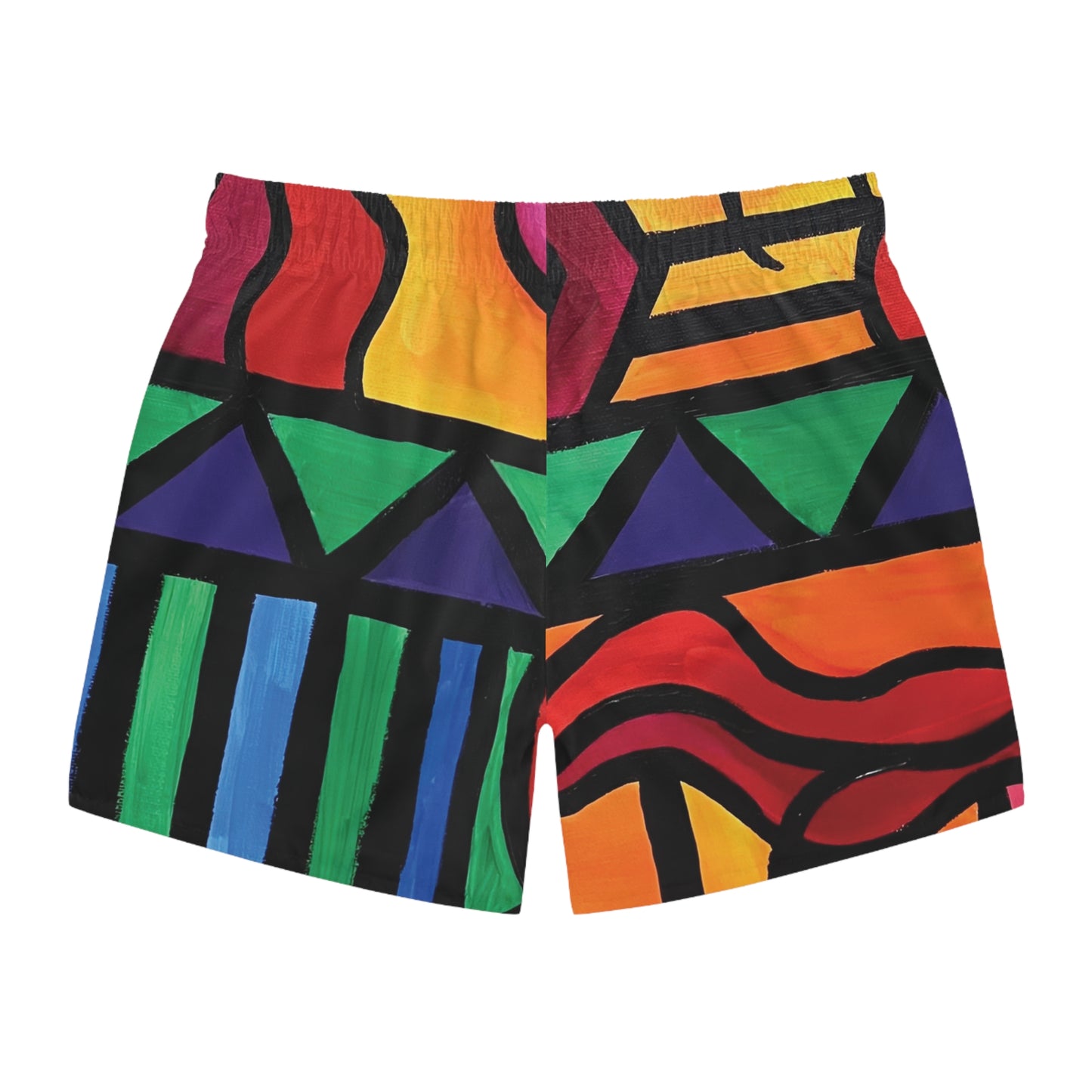 Bold Abstract Swim Trunks