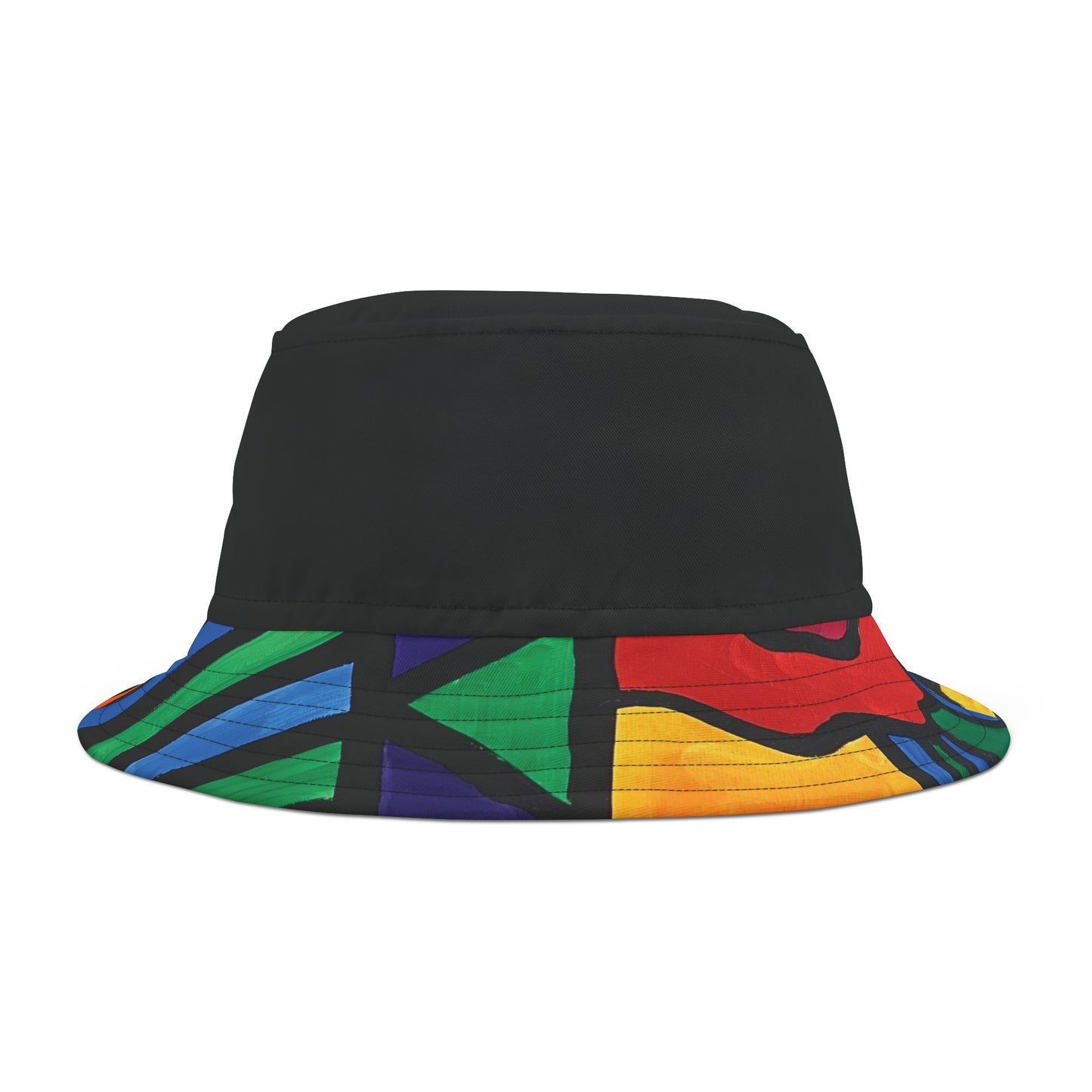 Black & Bold Abstract Bucket Hat