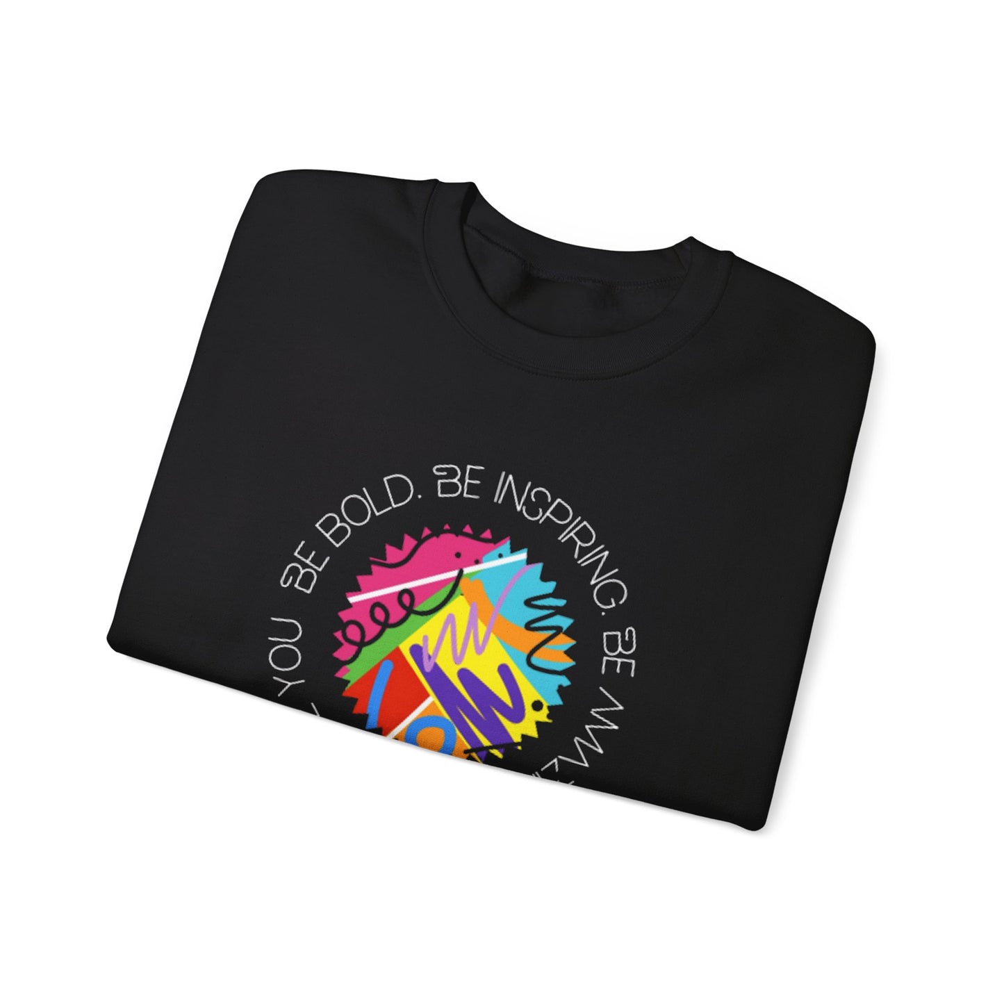 Be Bold Black Crewneck Sweatshirt