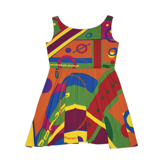 Vibrant Women's Skater Dress