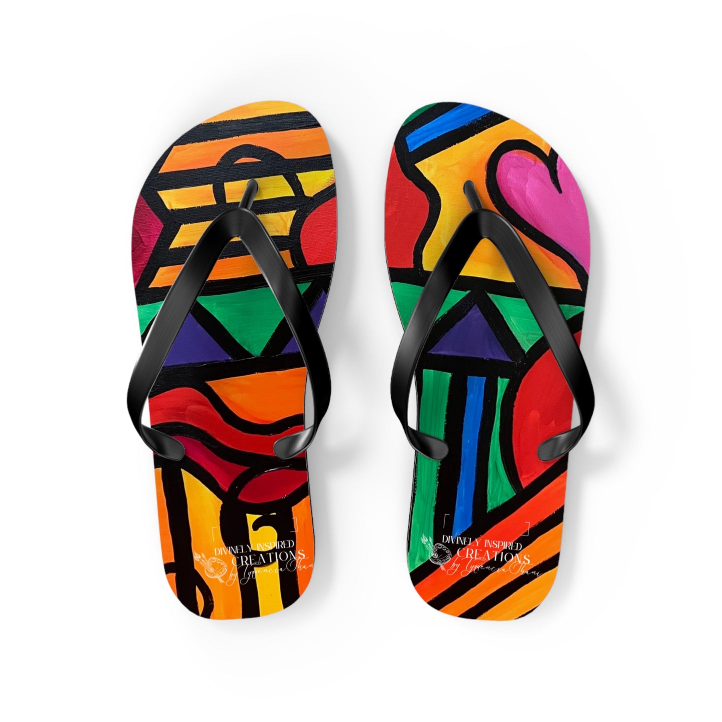 Bold Abstract Flip Flops