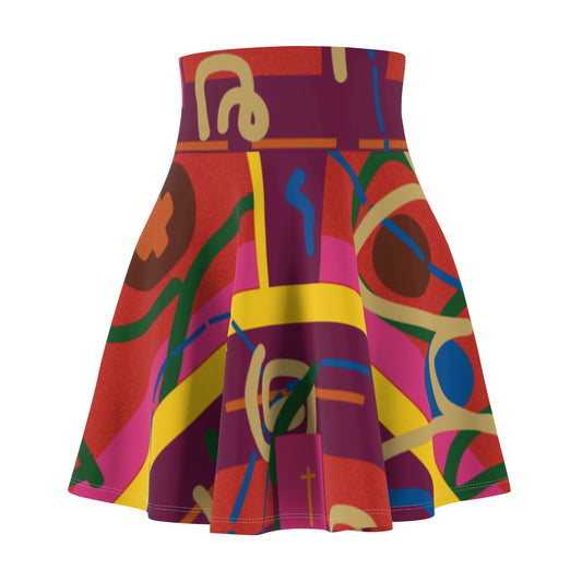 Color Me Fall Skater Skirt
