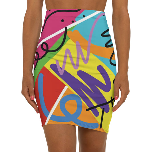 Be Bold Mid-Waist Pencil Skirt