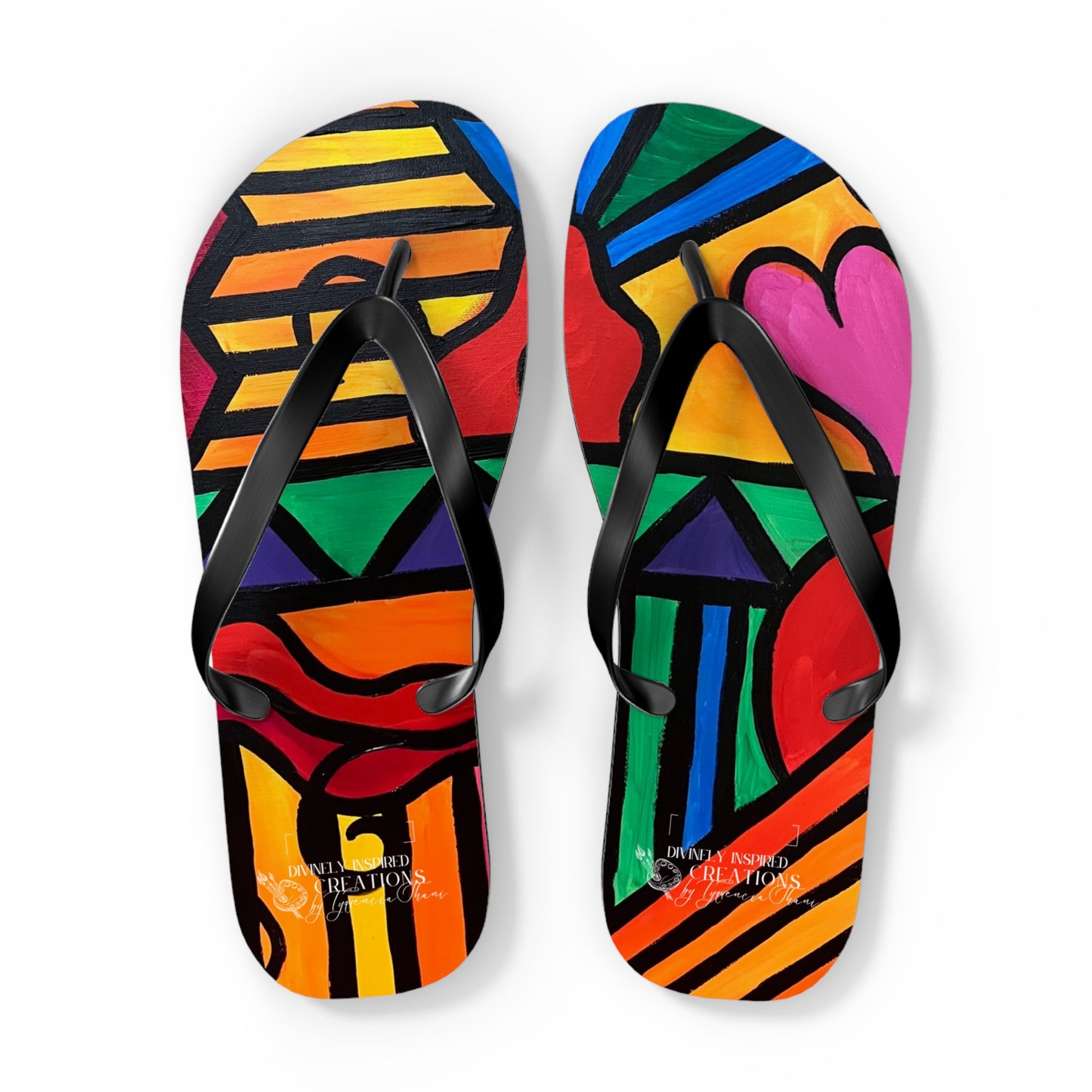 Bold Abstract Flip Flops