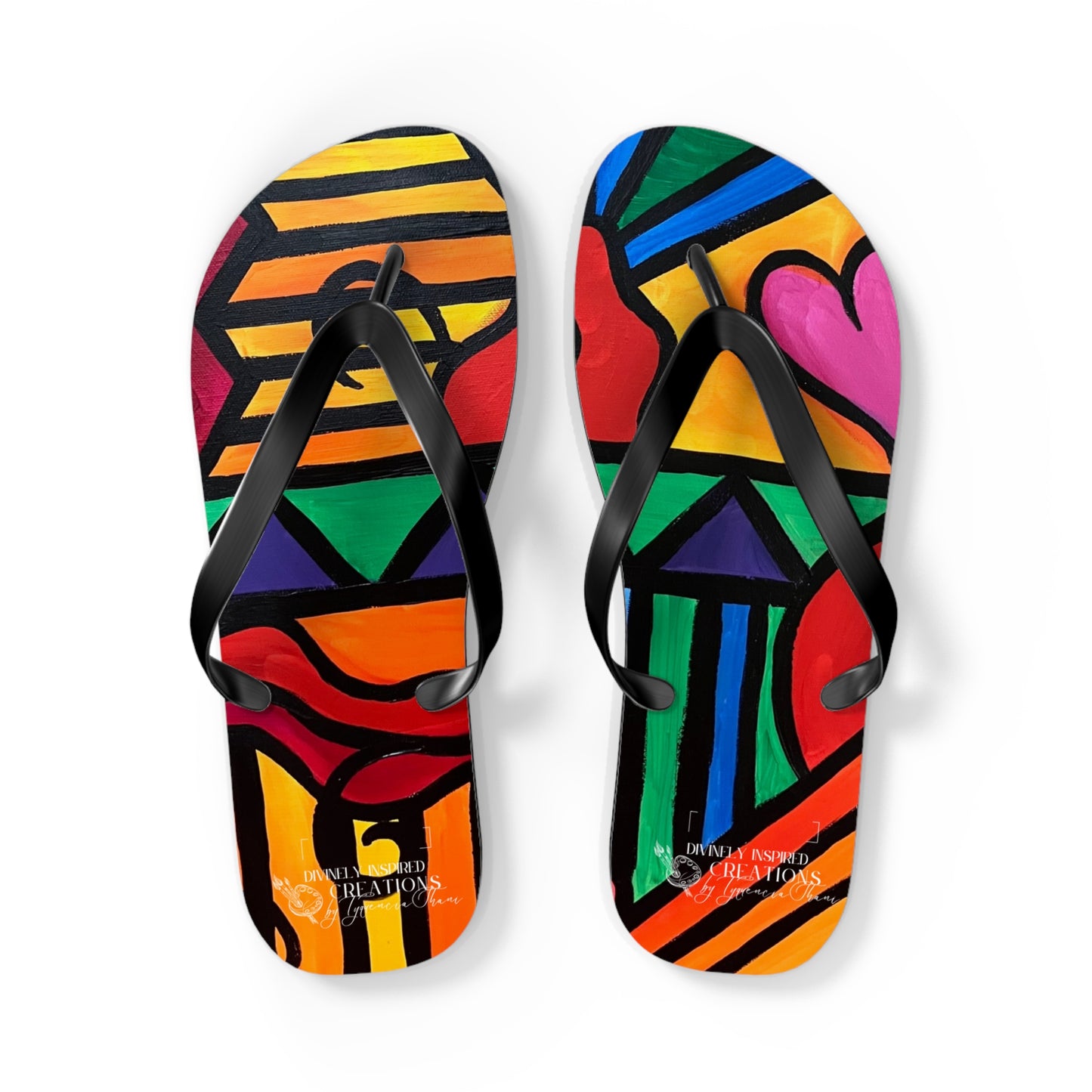 Bold Abstract Flip Flops