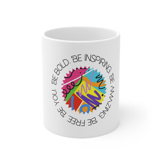Be Bold Ceramic Coffee Cup