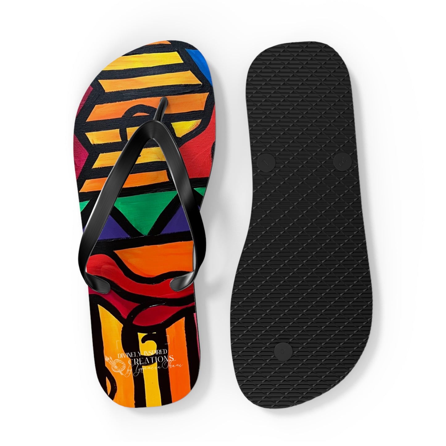 Bold Abstract Flip Flops