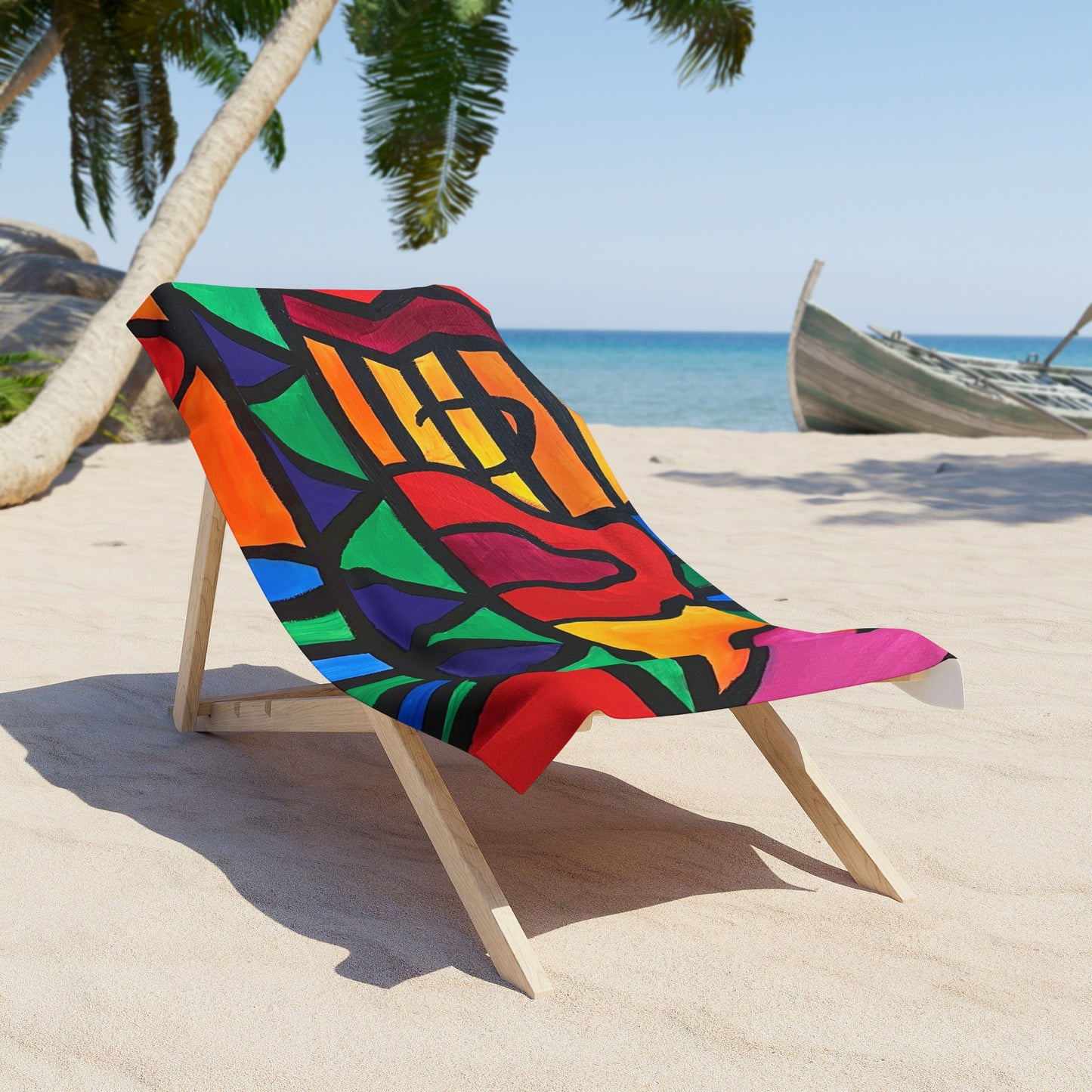 Bold Abstract Beach Towel