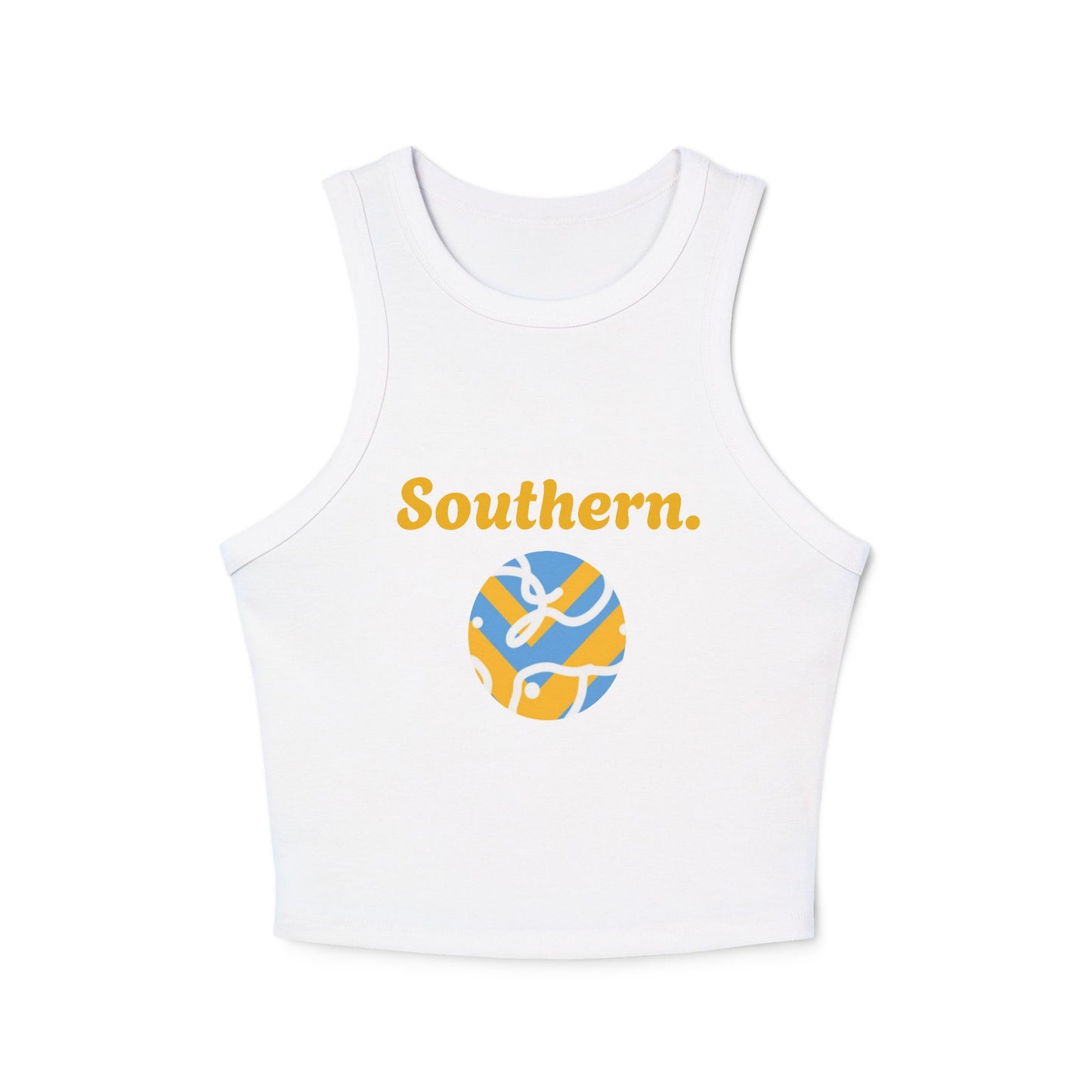 Southern Girl Abstract Racer Tank Top