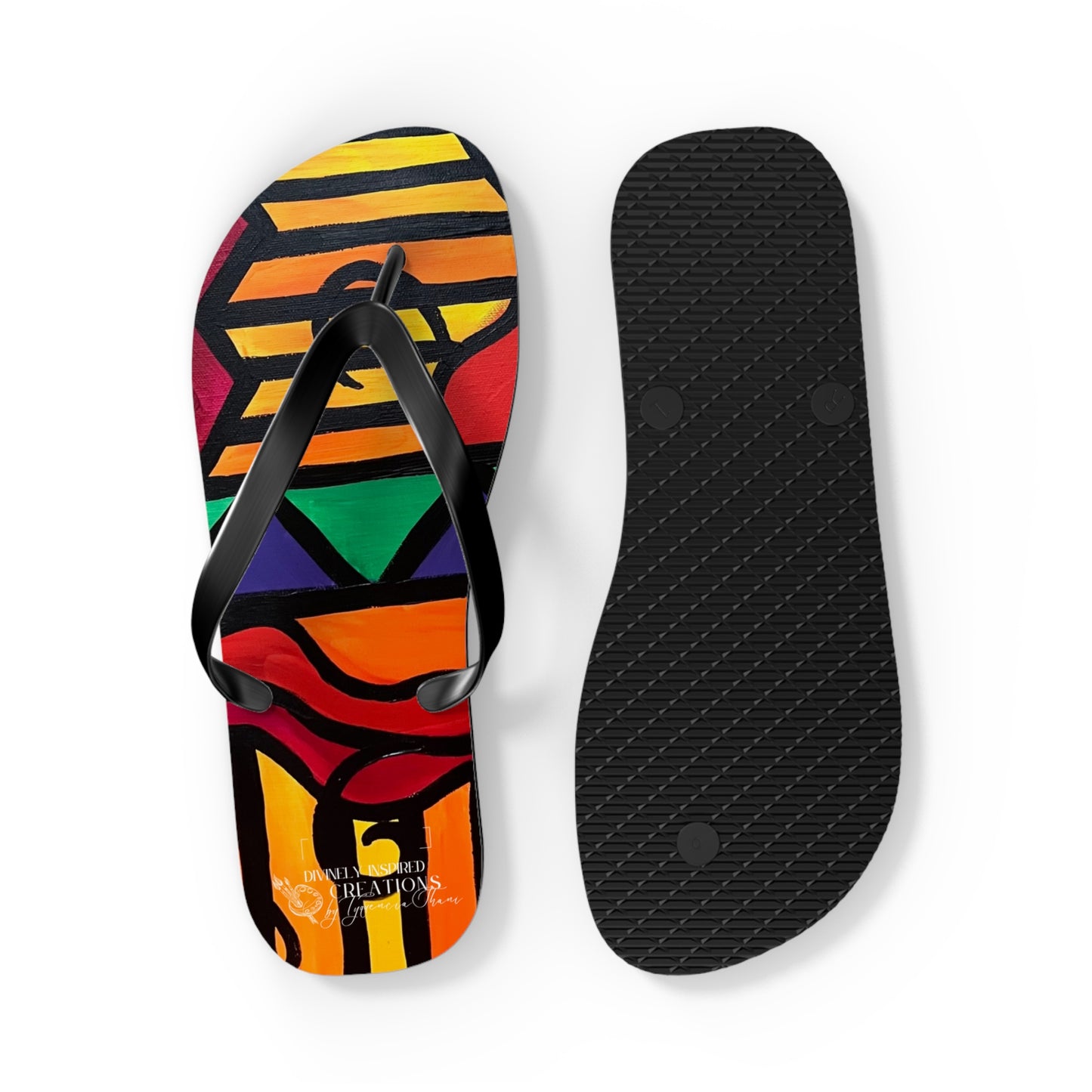 Bold Abstract Flip Flops