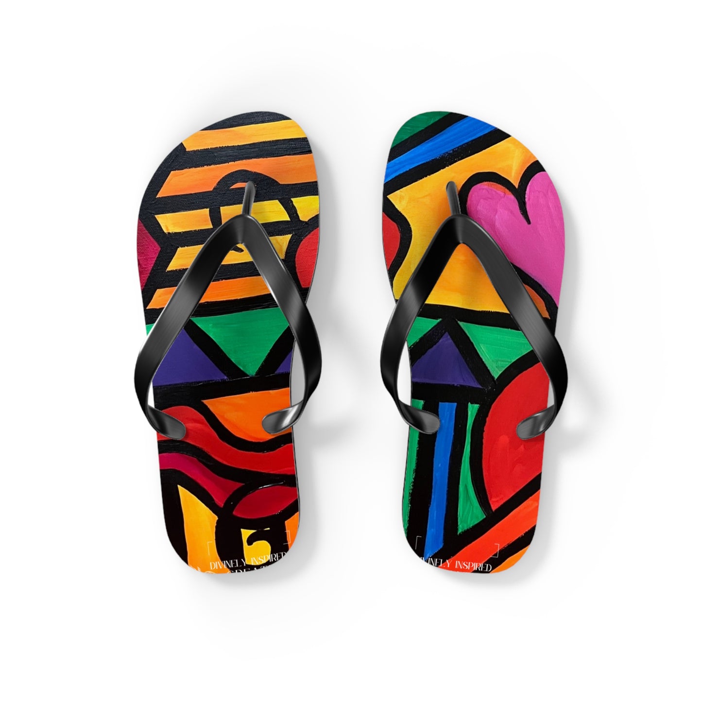 Bold Abstract Flip Flops