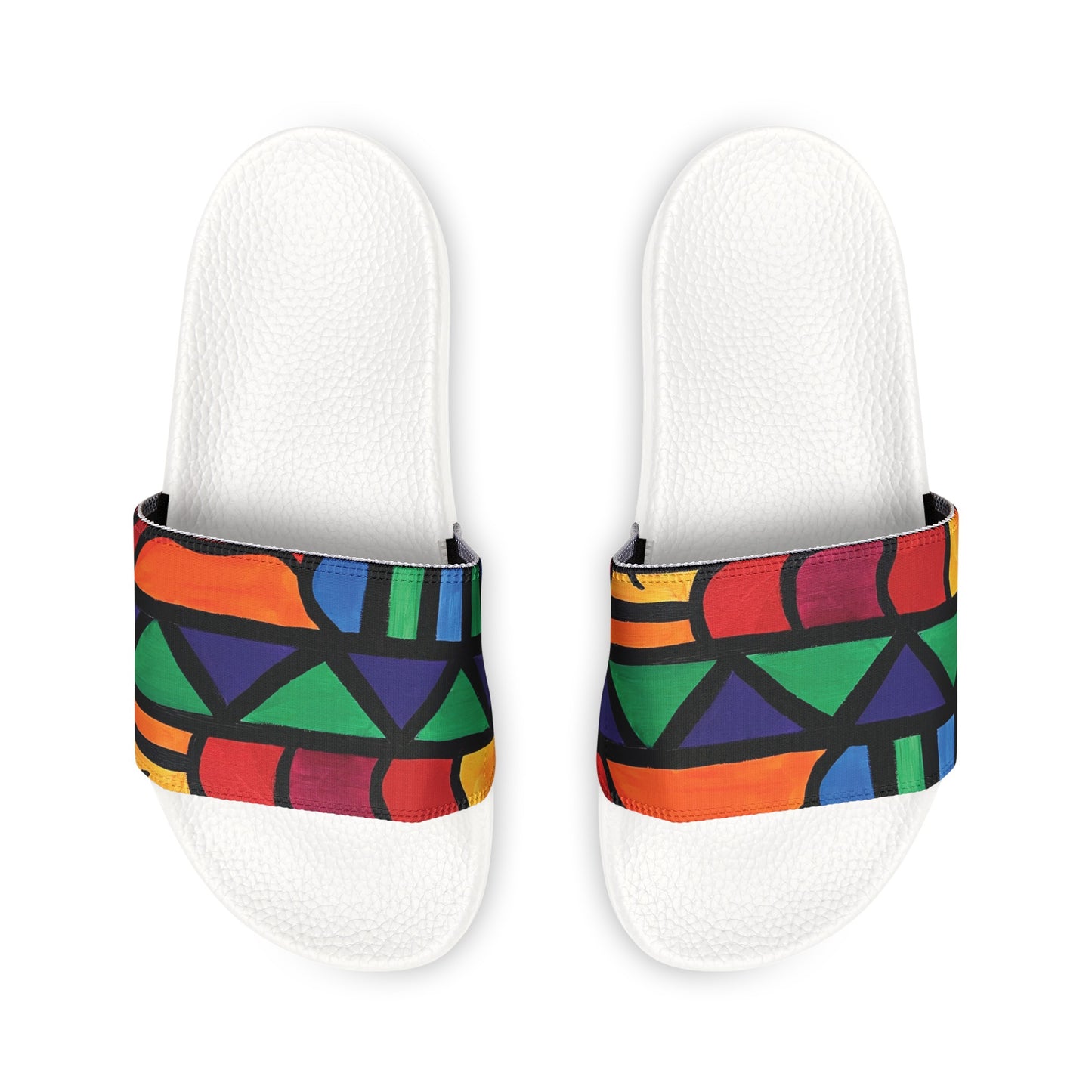 Bold Abstract Men's Slides