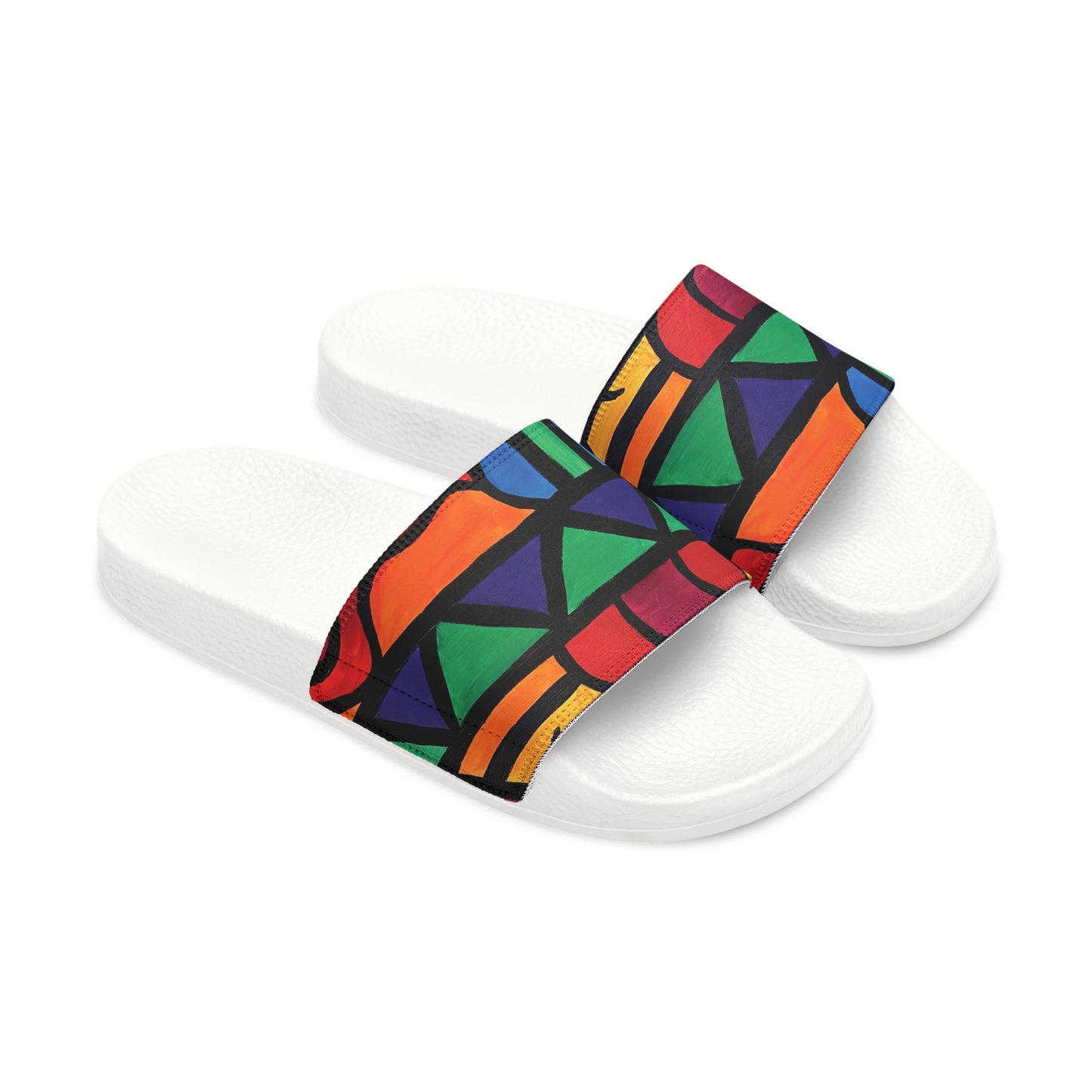 Bold Abstract Men's Slides
