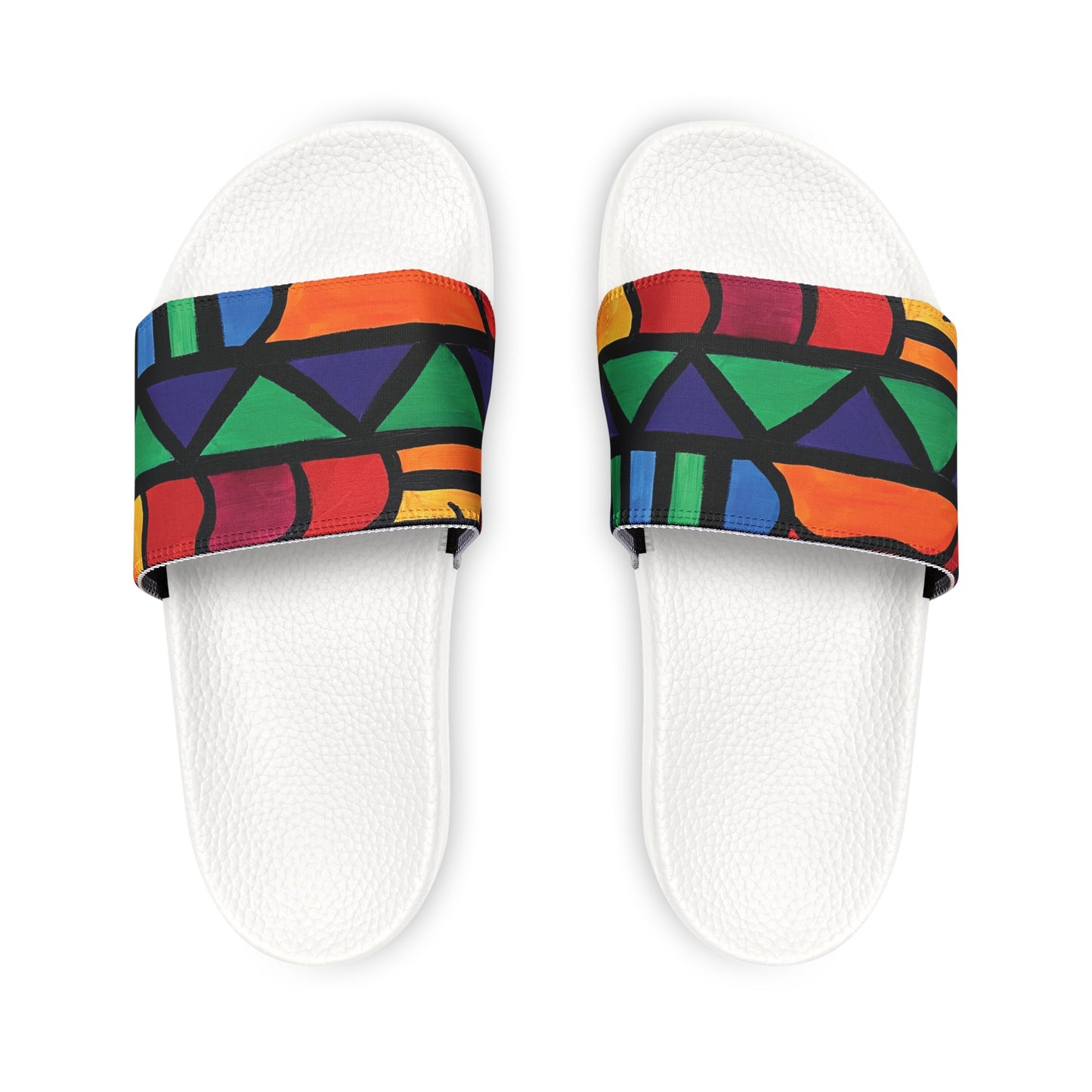 Bold Abstract Men's Slides