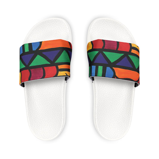 Bold Abstract Men's Slides